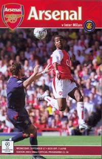Arsenal FC v Internazionale/Inter Milan